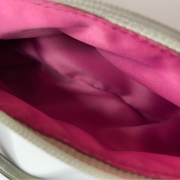 Coach Silver Wristlet with Pink Lining - Picture 4 of 8